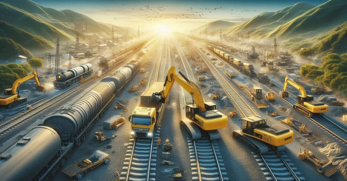 How Earthmoving Equipment Helps in Railway Track Construction? - Excelebiz